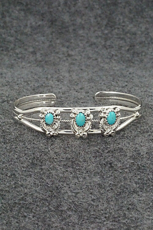 Turquoise & Sterling Silver Bracelet - Robert Martinez