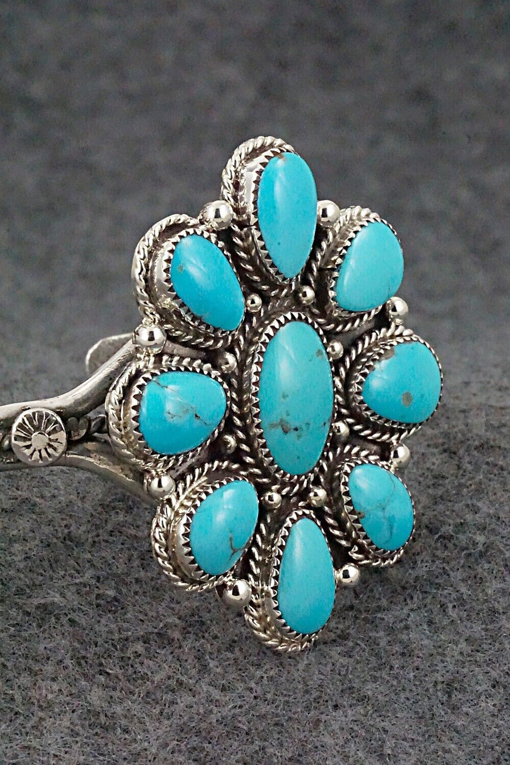 Turquoise & Sterling Silver Bracelet - Ernest Hawthorne