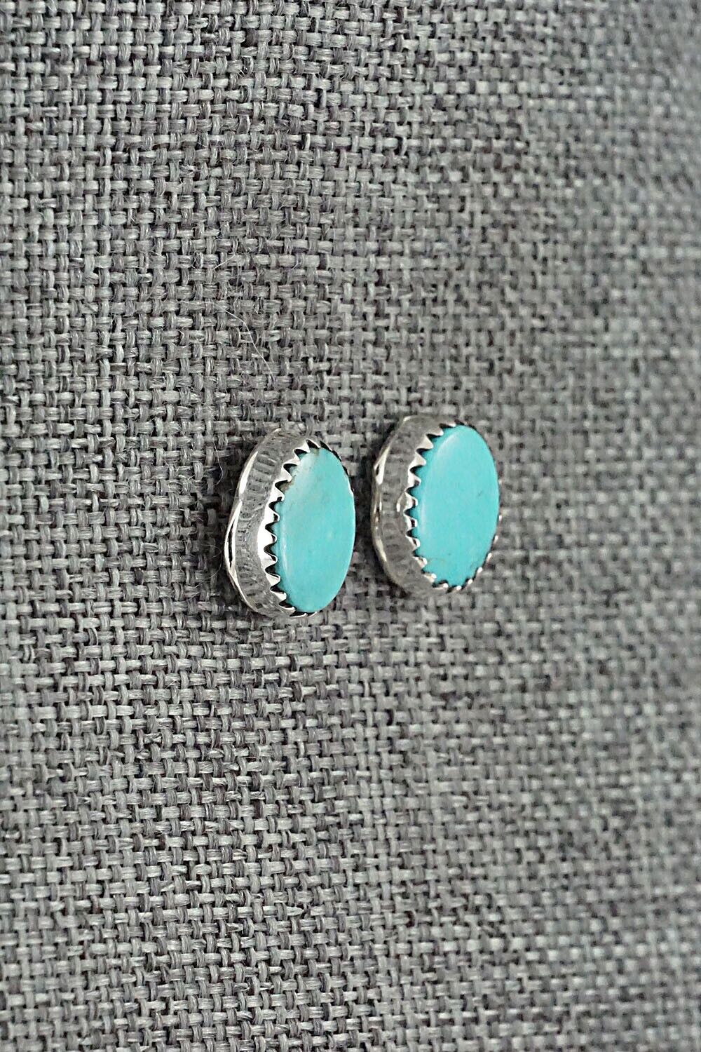 Turquoise & Sterling Silver Earrings - Theresa Smith
