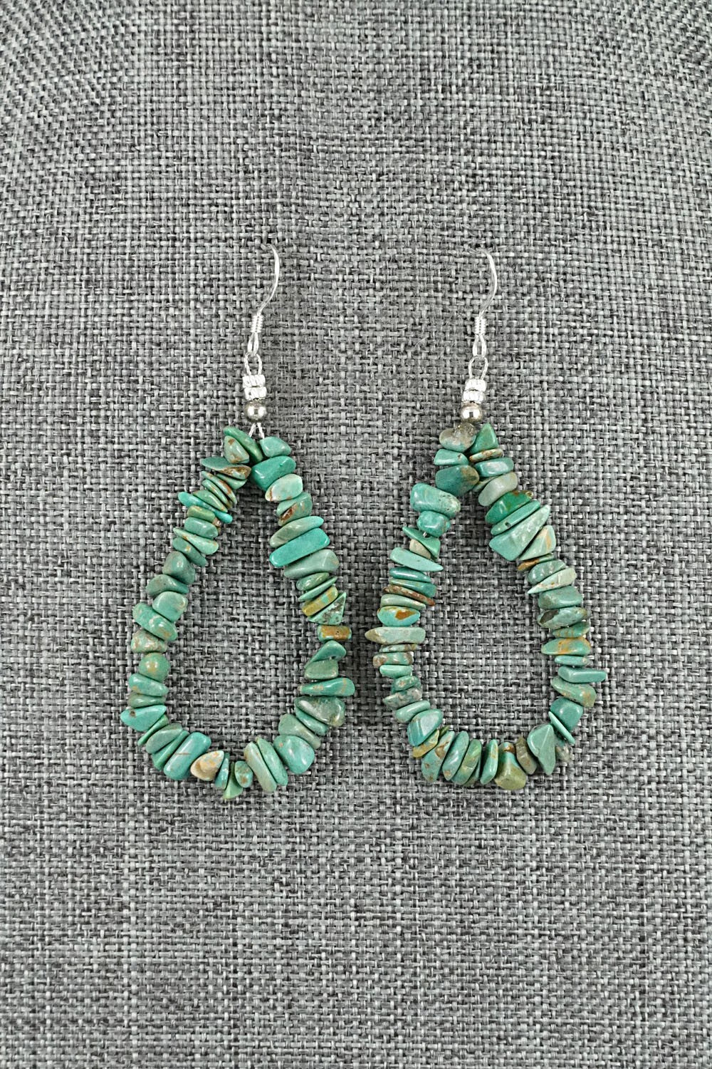 Turquoise & Sterling Silver Earrings - Doreen Jake