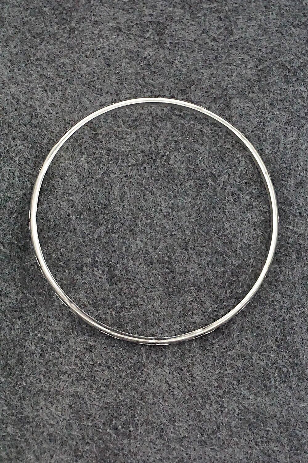 Sterling Silver Bangle Bracelet - Elaine Tahe