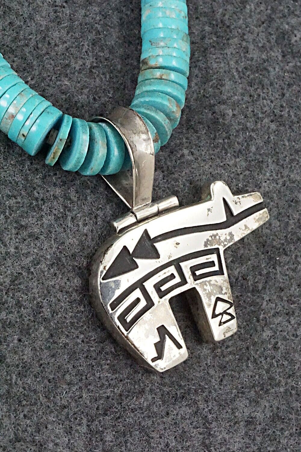 Turquoise & Sterling Silver Necklace - Jack Tom