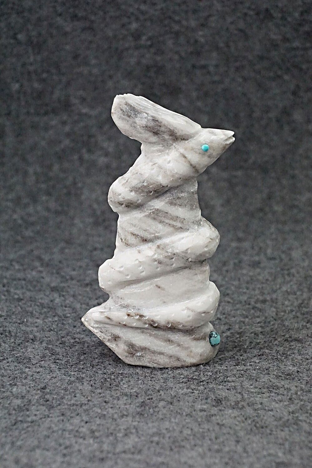 Kolowisi (Feathered Water Serpent) Zuni Fetish Carving - Vander Tsethlikai