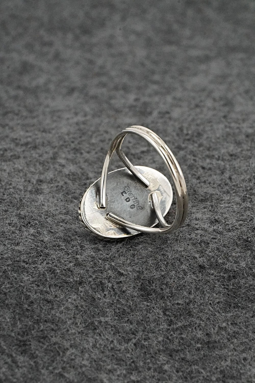 Turquoise & Sterling Silver Ring - Eugene Gruber - Size 9