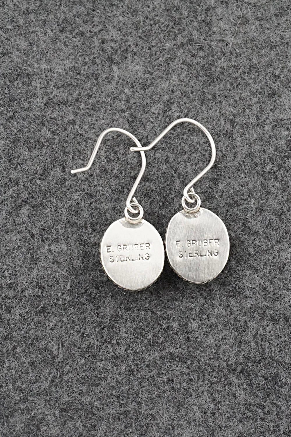 Turquoise & Sterling Silver Earrings - Eugene Gruber