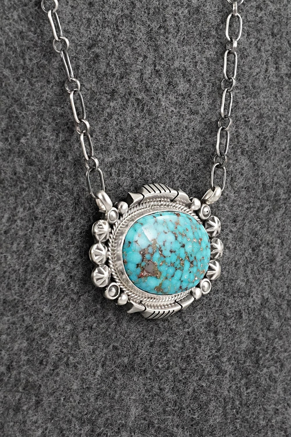 Turquoise & Sterling Silver Necklace - Daniel Benally