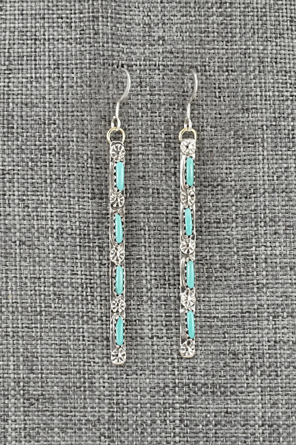 Turquoise & Sterling Silver Earrings - Murray Hannaweeka