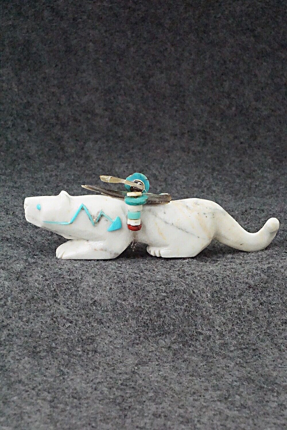 Mountain Lion Zuni Fetish Carving - Michael Laweka