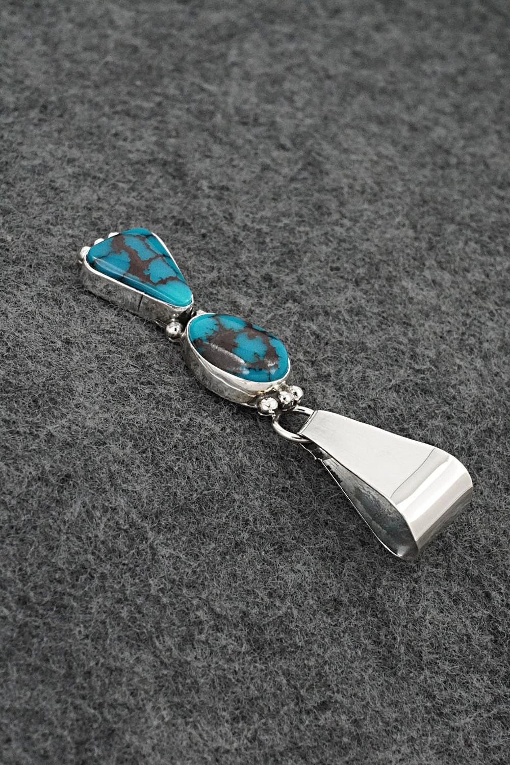 Turquoise & Sterling Silver Pendant - Rena Begay