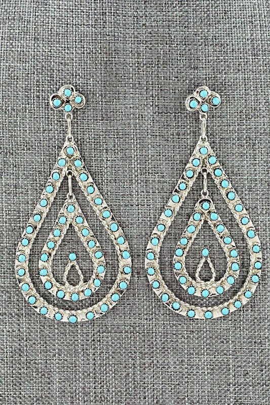 Turquoise & Sterling Silver Earrings - Wayne Johnson