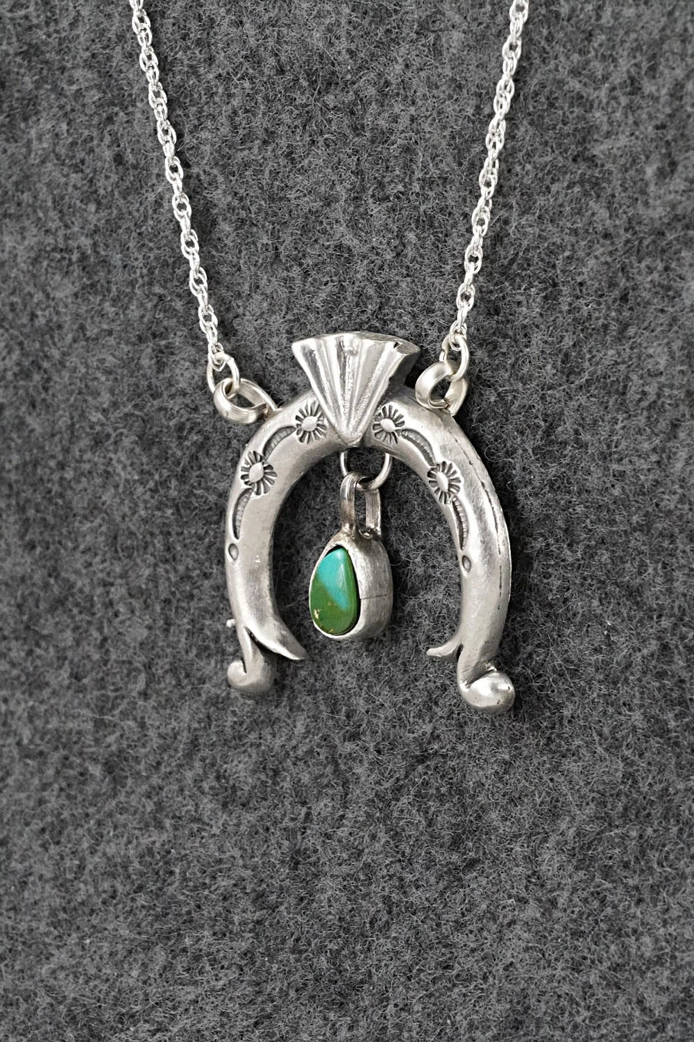 Turquoise & Sterling Silver Necklace - Gary Shorty