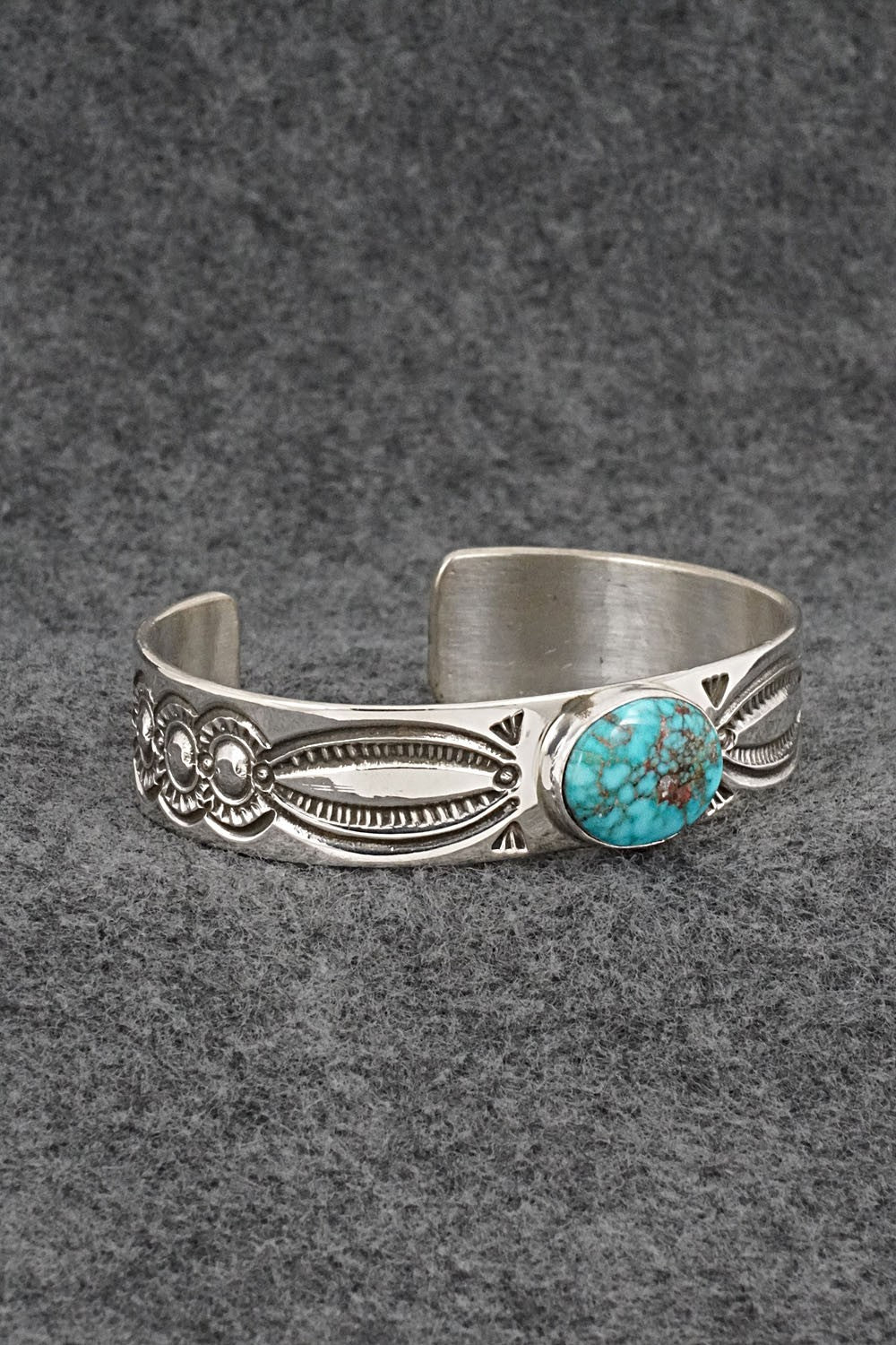 Turquoise & Sterling Silver Bracelet - Arnold Blackgoat