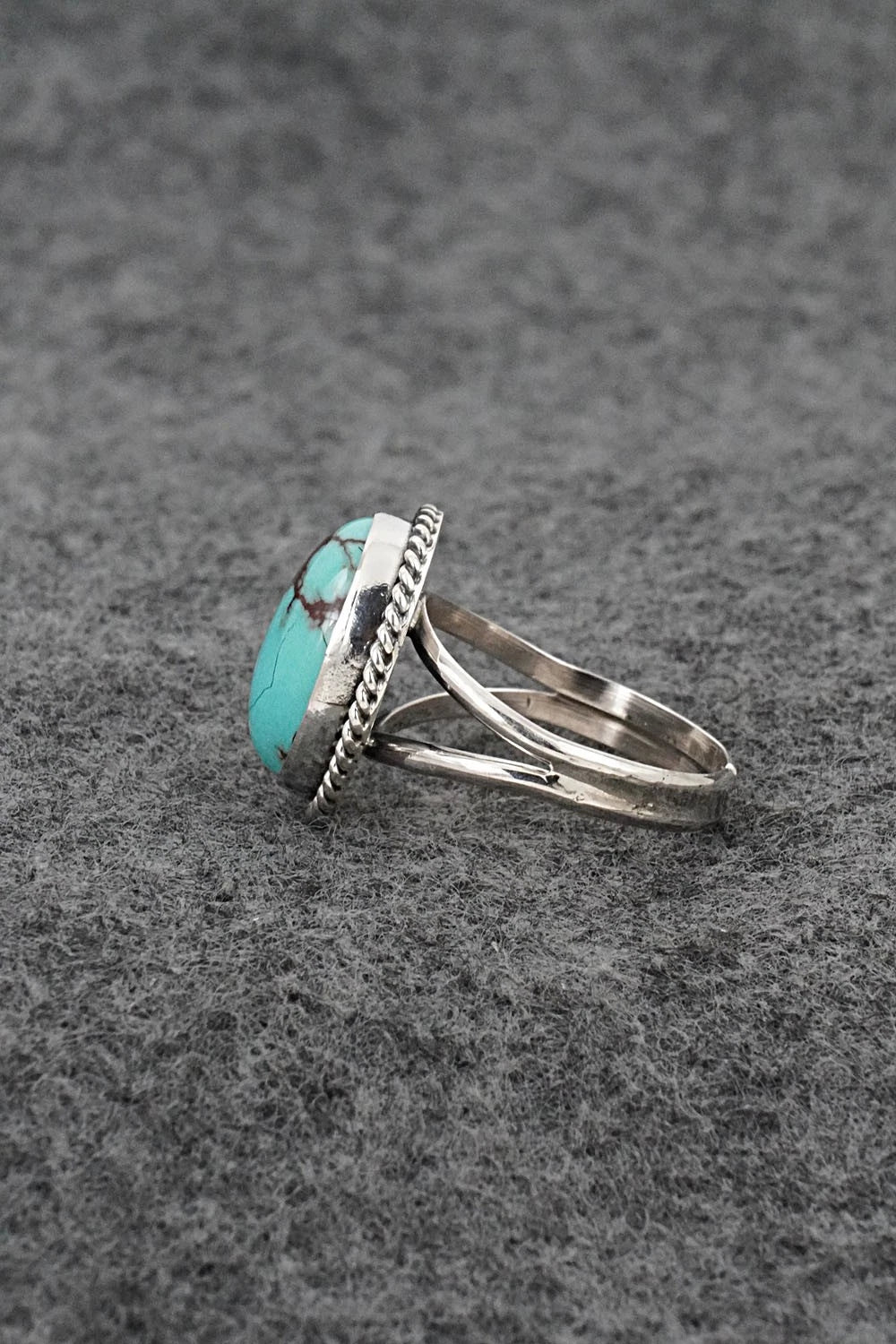 Turquoise & Sterling Silver Ring - Eugene Gruber - Size 7