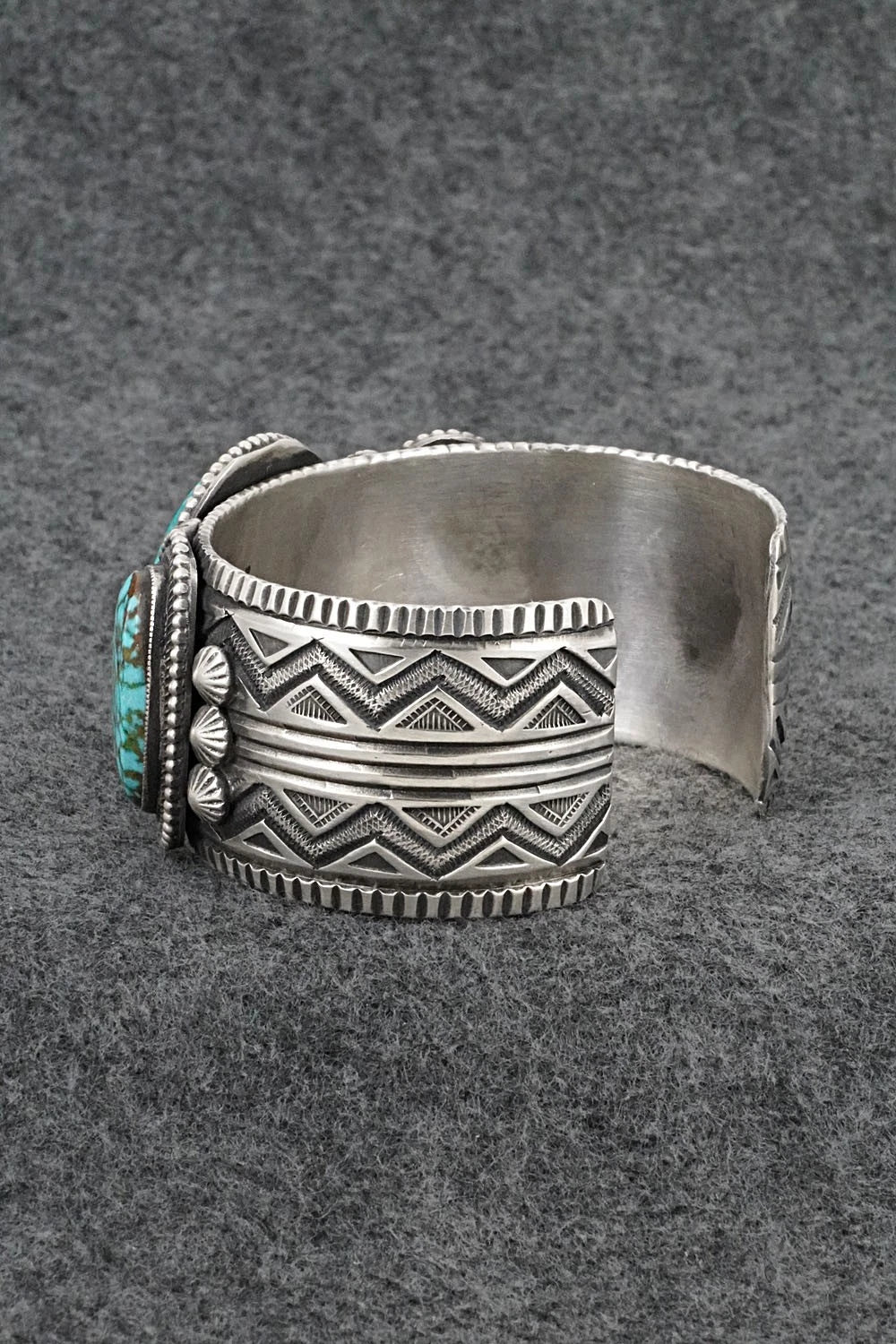 Turquoise & Sterling Silver Bracelet - Calvin Martinez