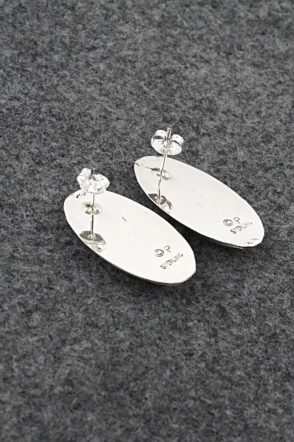 Turquoise & Sterling Silver Earrings - Felix Perry