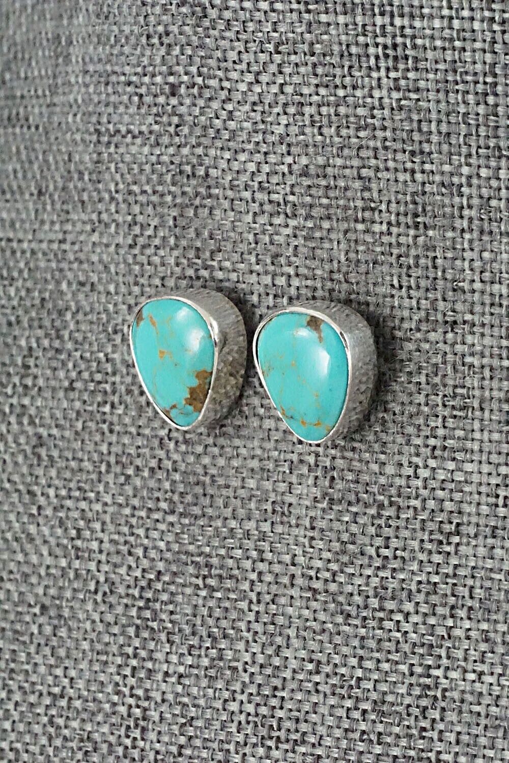 Turquoise & Sterling Silver Earrings - Marco Begaye