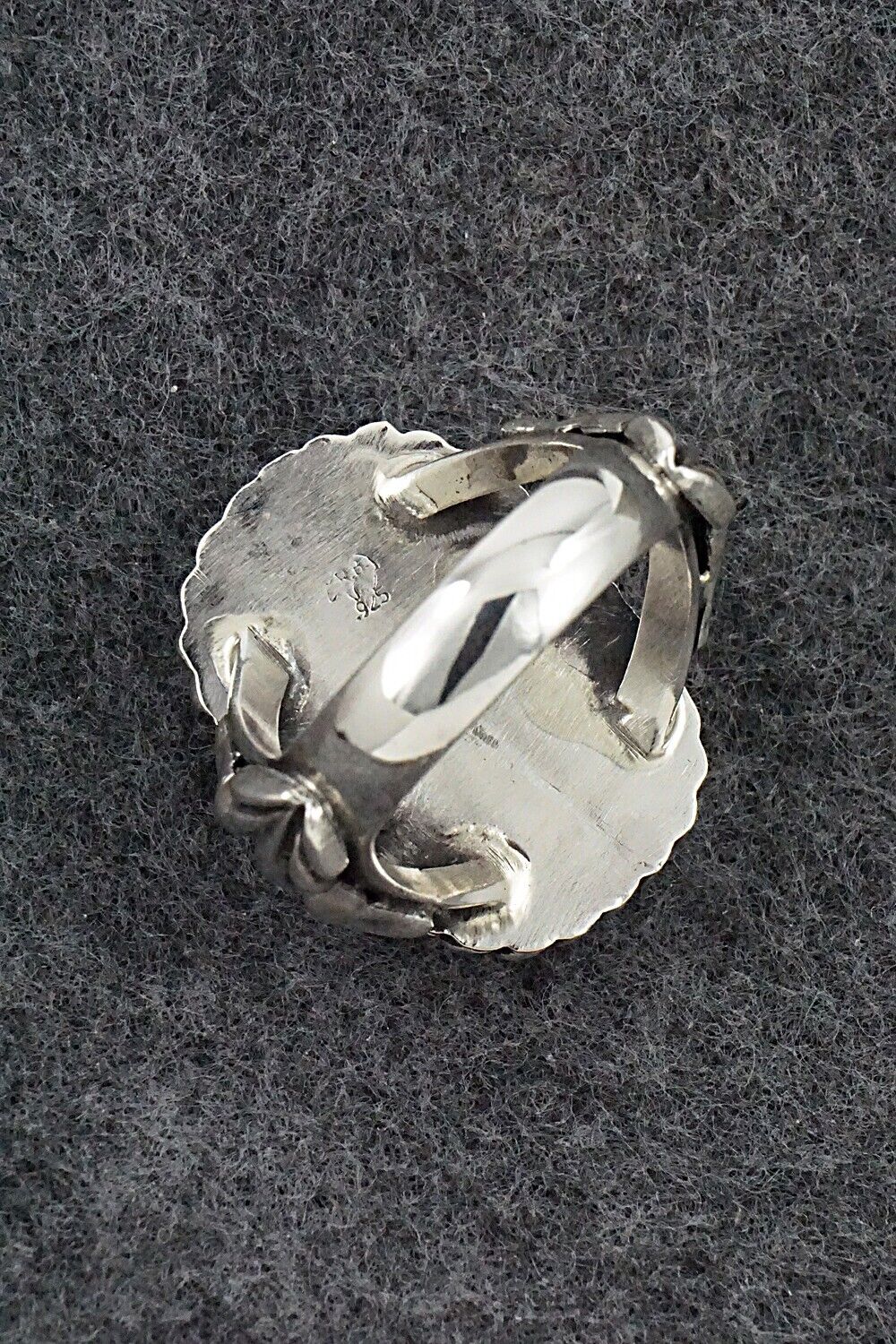 White Buffalo & Sterling Silver Ring - Andrew Vandever - Size 12
