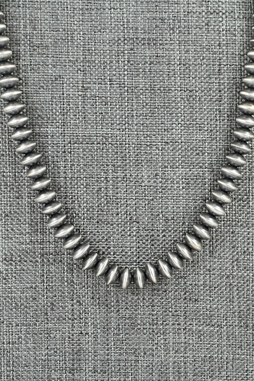 Sterling Silver Navajo Pearl Necklace 24" - Crystal Haley