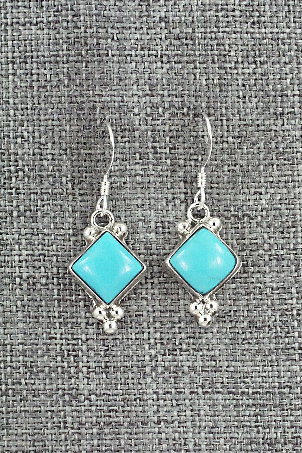 Turquoise and Sterling Silver Earrings - Sharon McCarthy