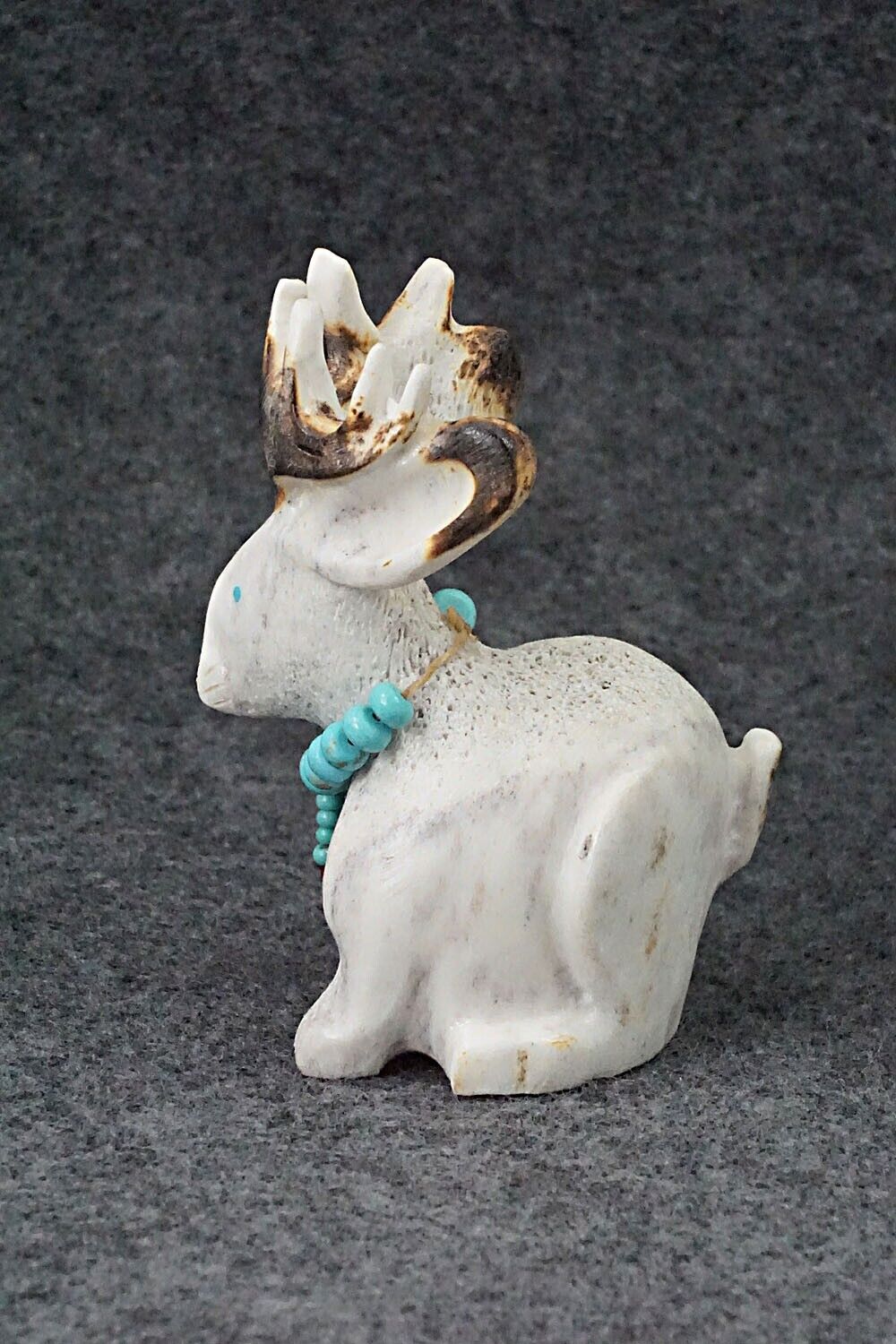 Jackalope Zuni Fetish Carving - Andres Lementino