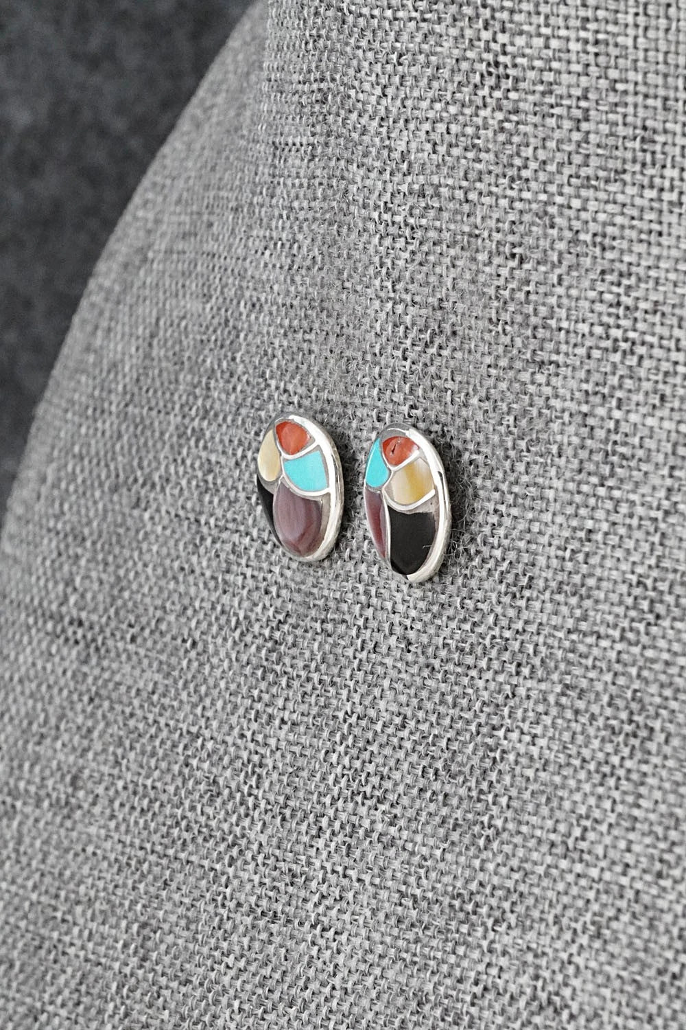 Multi-Stone & Sterling Silver Earrings - Orena Leekya