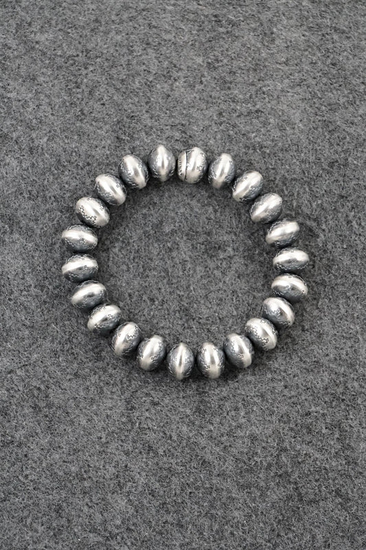 Sterling Silver Navajo Pearl Bracelet - Bryannen Halwood