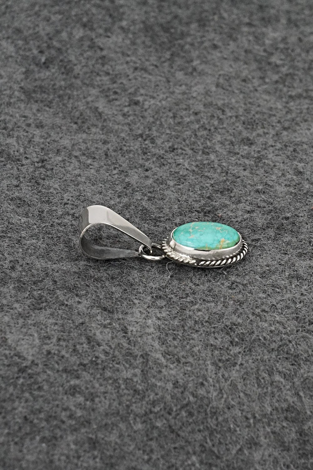 Turquoise & Sterling Silver Pendant - Rosemary Saunders