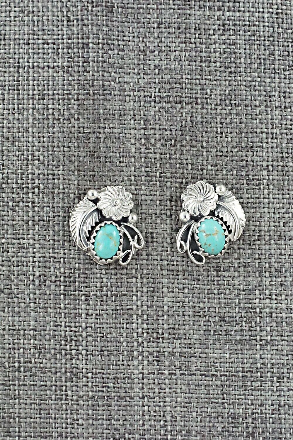 Turquoise & Sterling Silver Earrings - Rita Largo