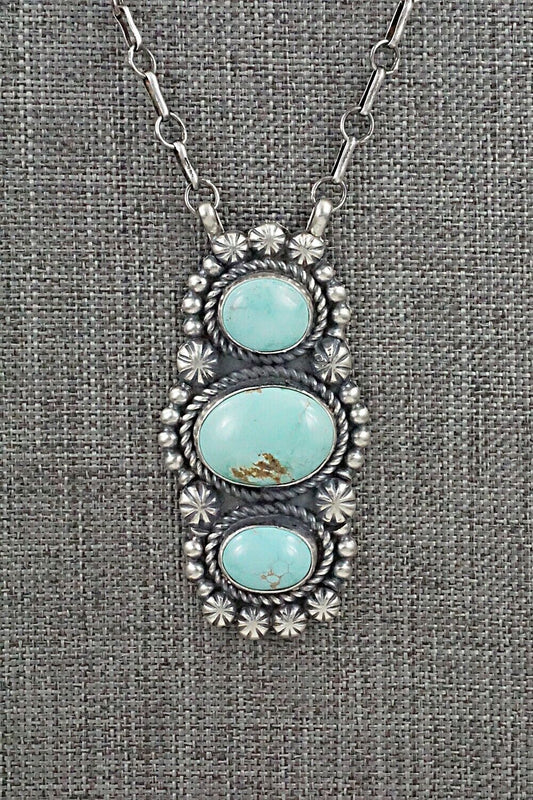Turquoise & Sterling Silver Necklace - Jeff James