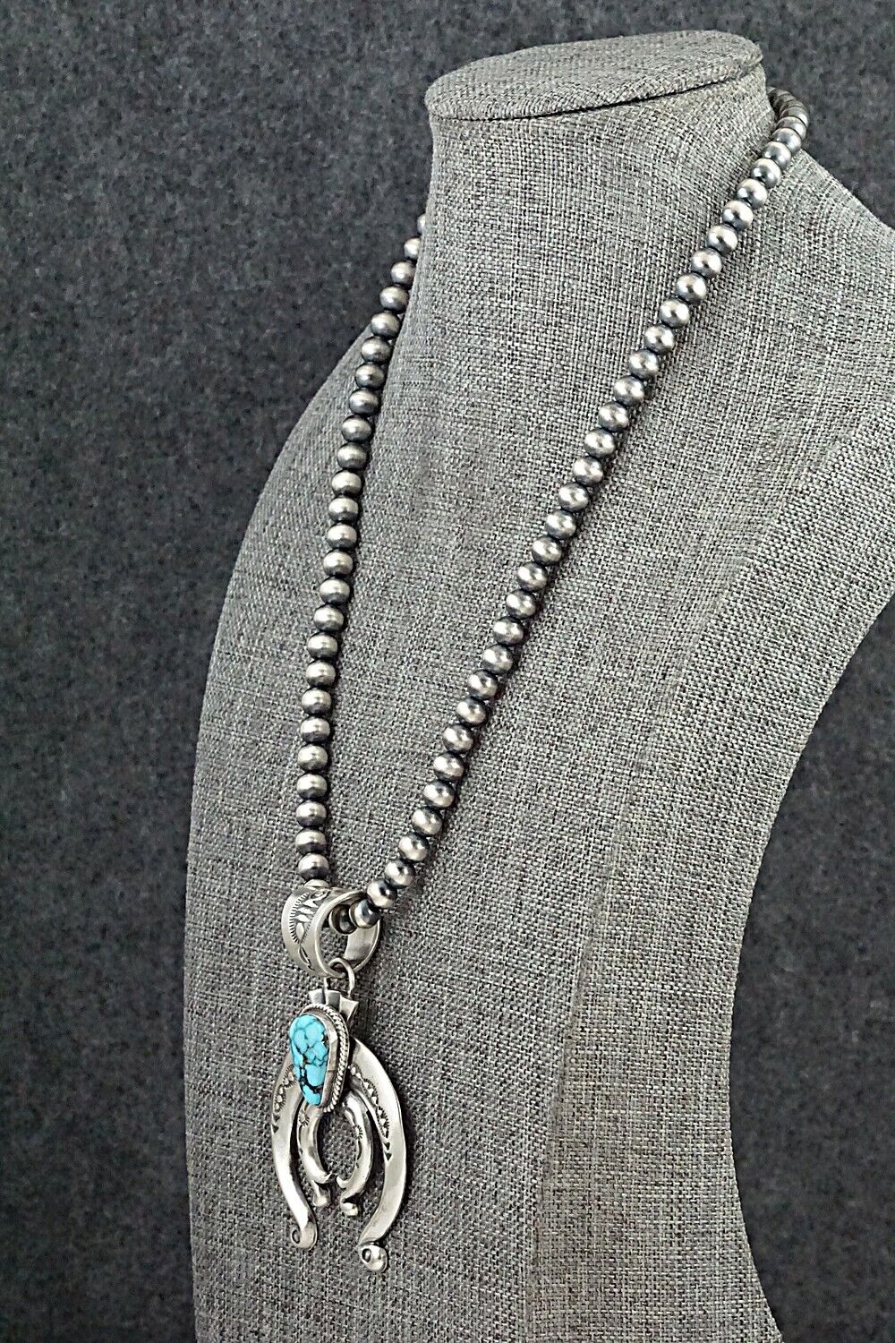 Turquoise & Sterling Silver Necklace - Paige Gordon