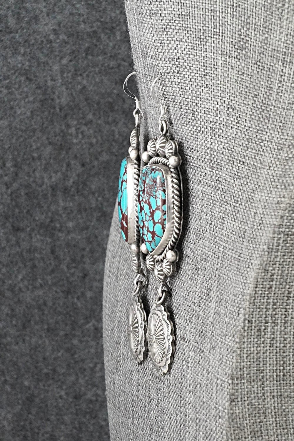 Turquoise & Sterling Silver Earrings - Michael Calladitto
