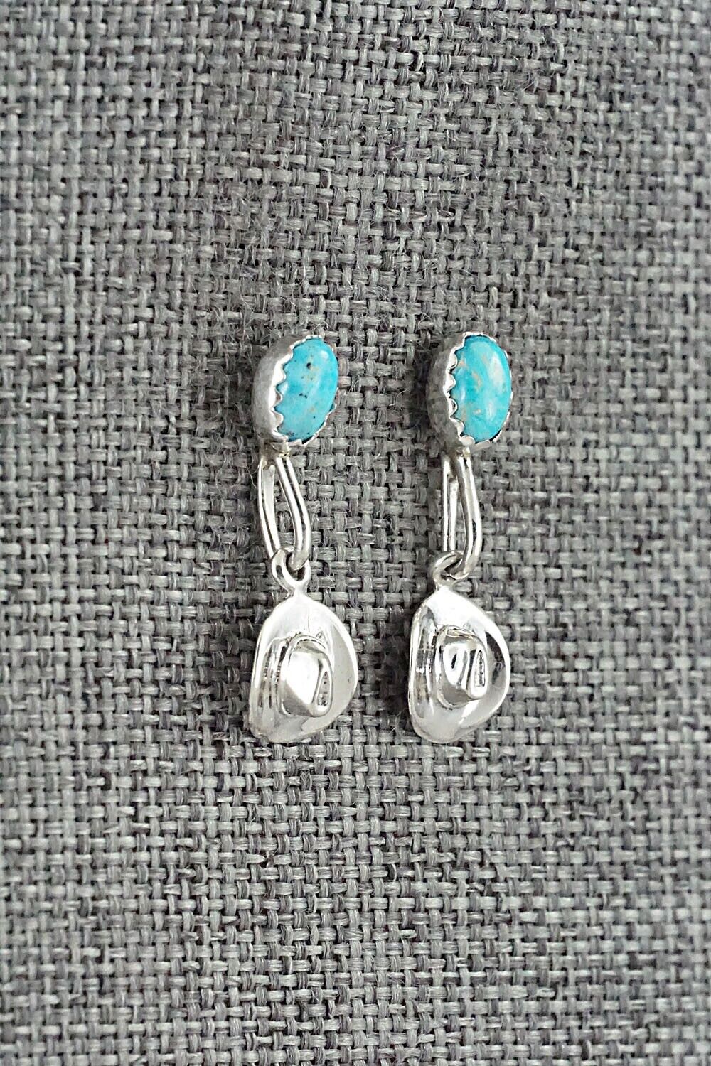 Turquoise & Sterling Silver Earrings - Sharon McCarthy