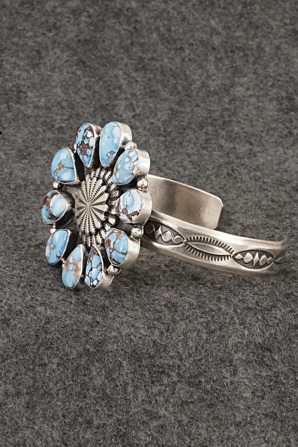 Turquoise & Sterling Silver Bracelet - Derrick Gordon