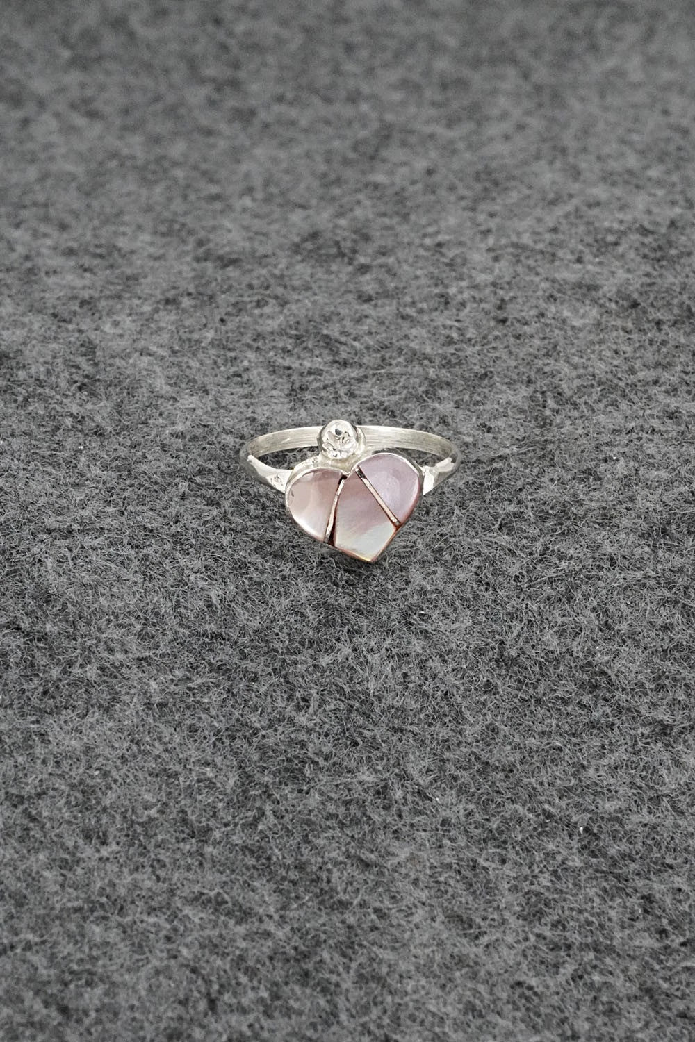 Mother of Pearl & Sterling Silver Ring - Ola Eriacho - Size 5.75