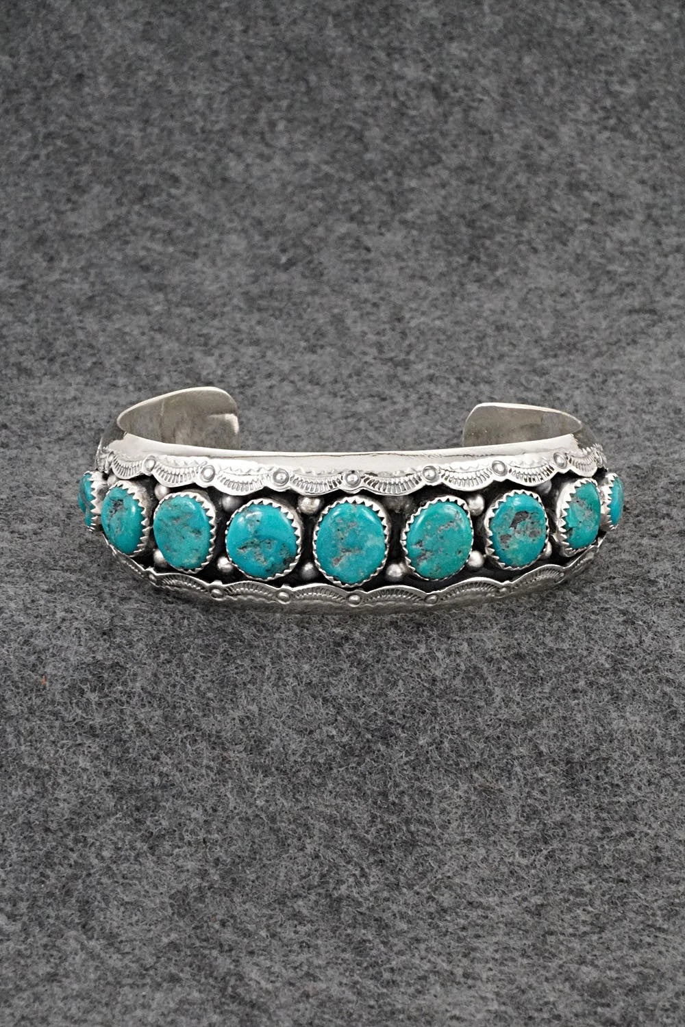 Turquoise & Sterling Silver Bracelet - Wilbert Muskett Sr.