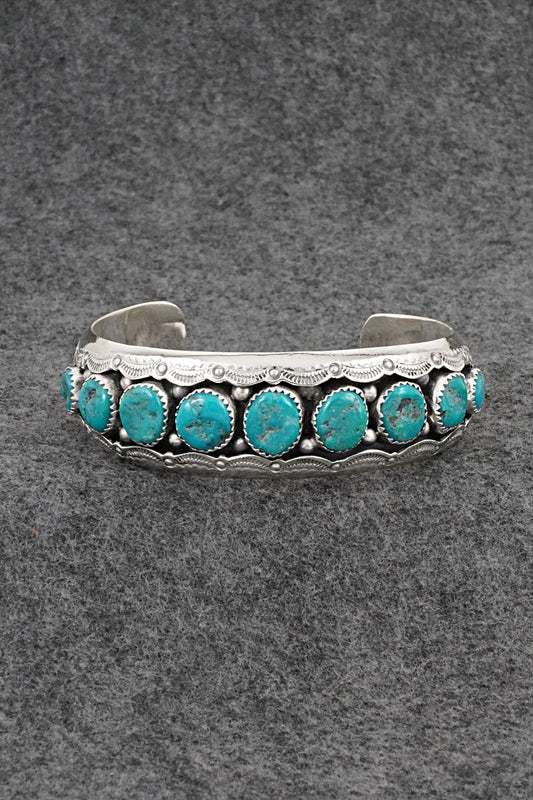 Turquoise & Sterling Silver Bracelet - Wilbert Muskett Sr.