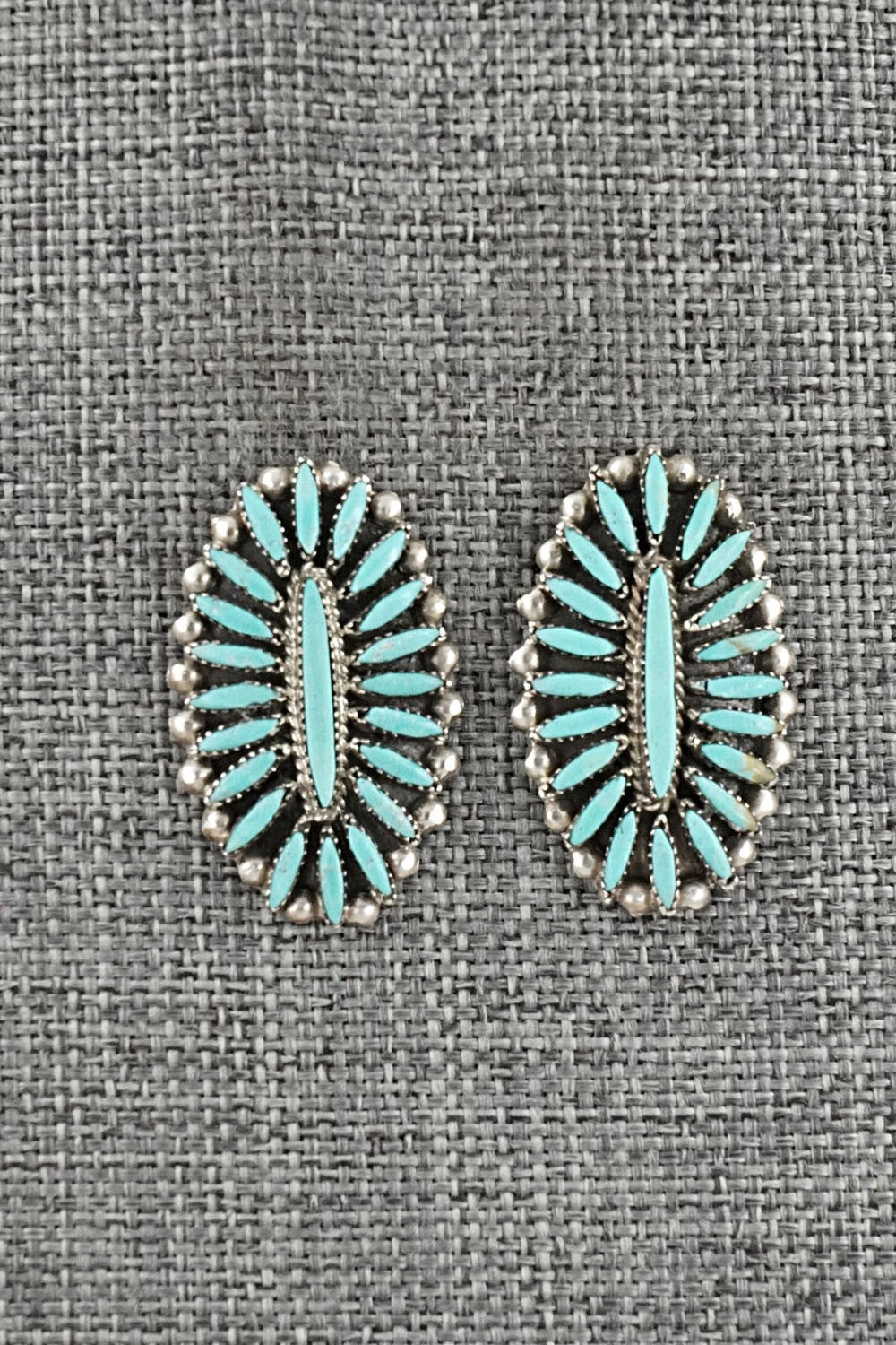 Turquoise & Sterling Silver Earrings - Lorena Peina