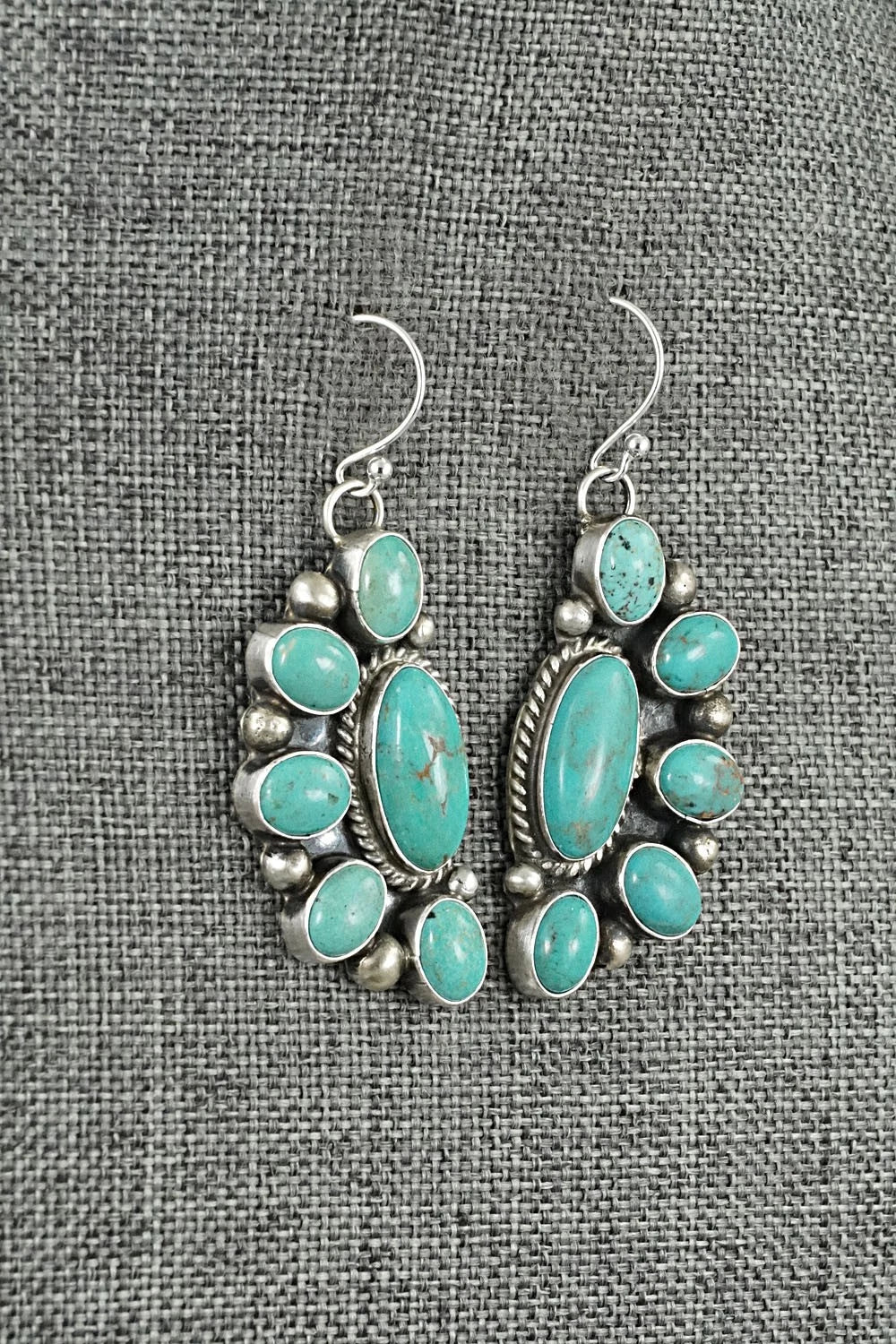 Turquoise & Sterling Silver Earrings - Kathleen Livingston
