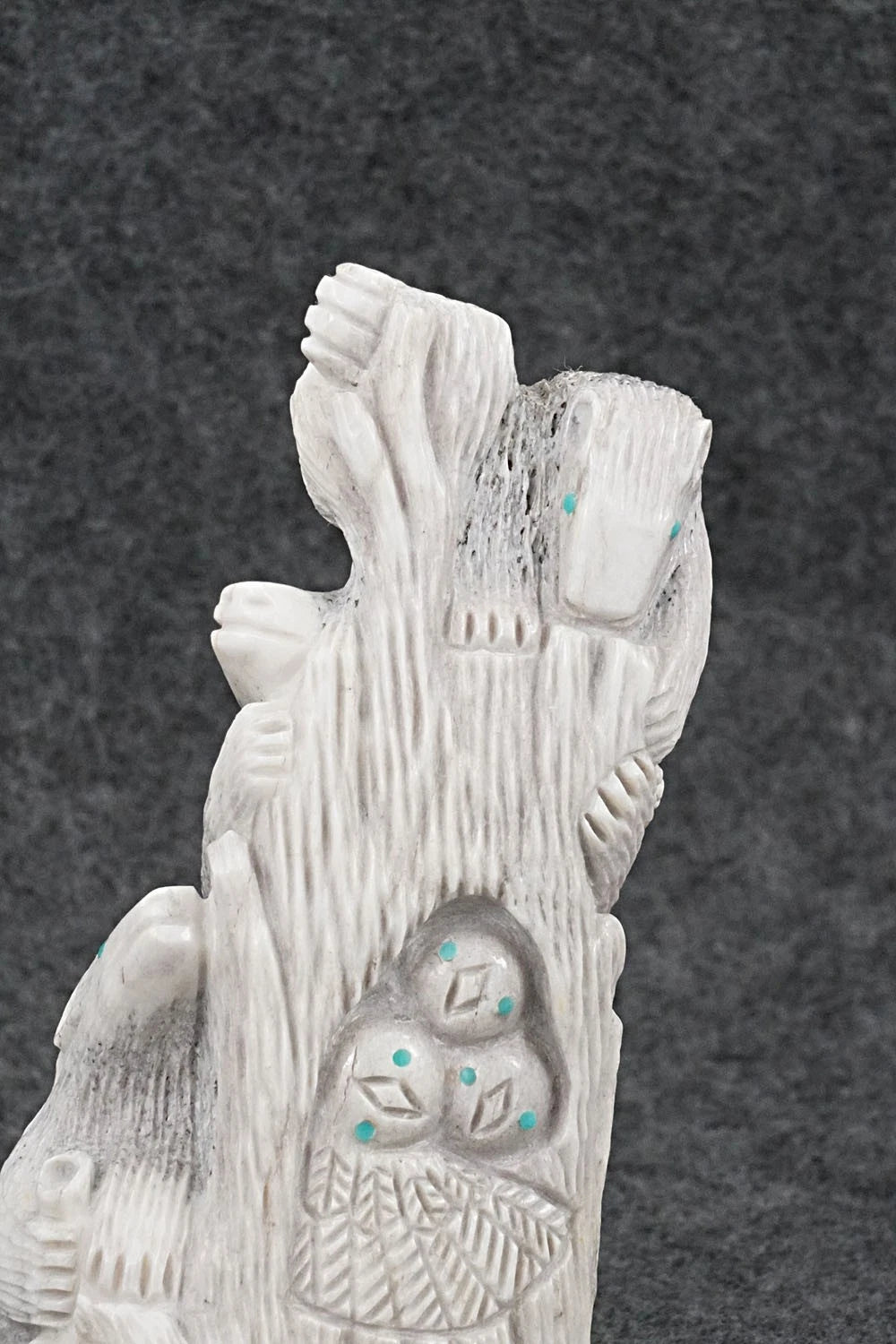 Bears and Owls Zuni Fetish Carving - Destry Siutza