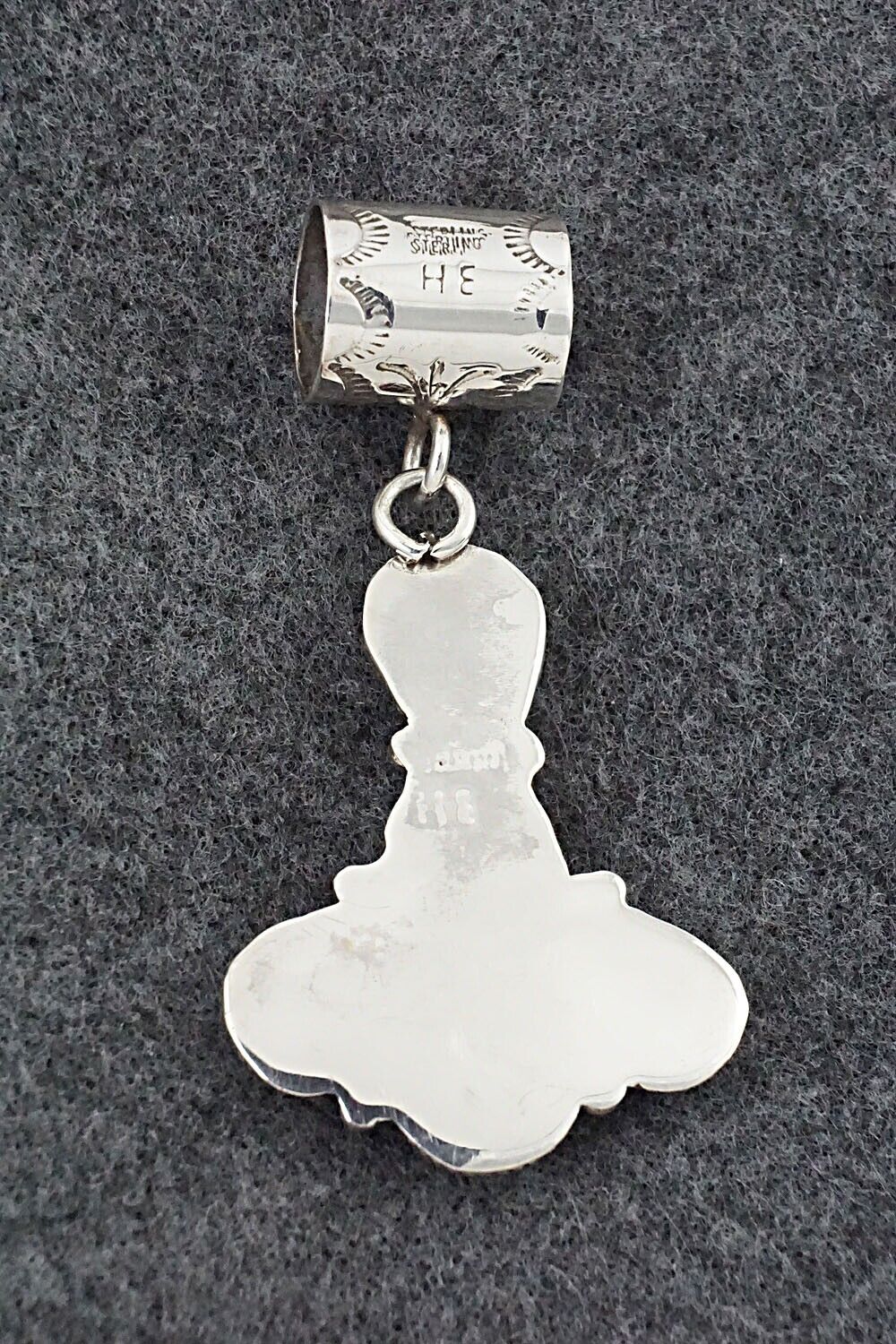 Turquoise & Sterling Silver Pendant - Ernest Hawthorne