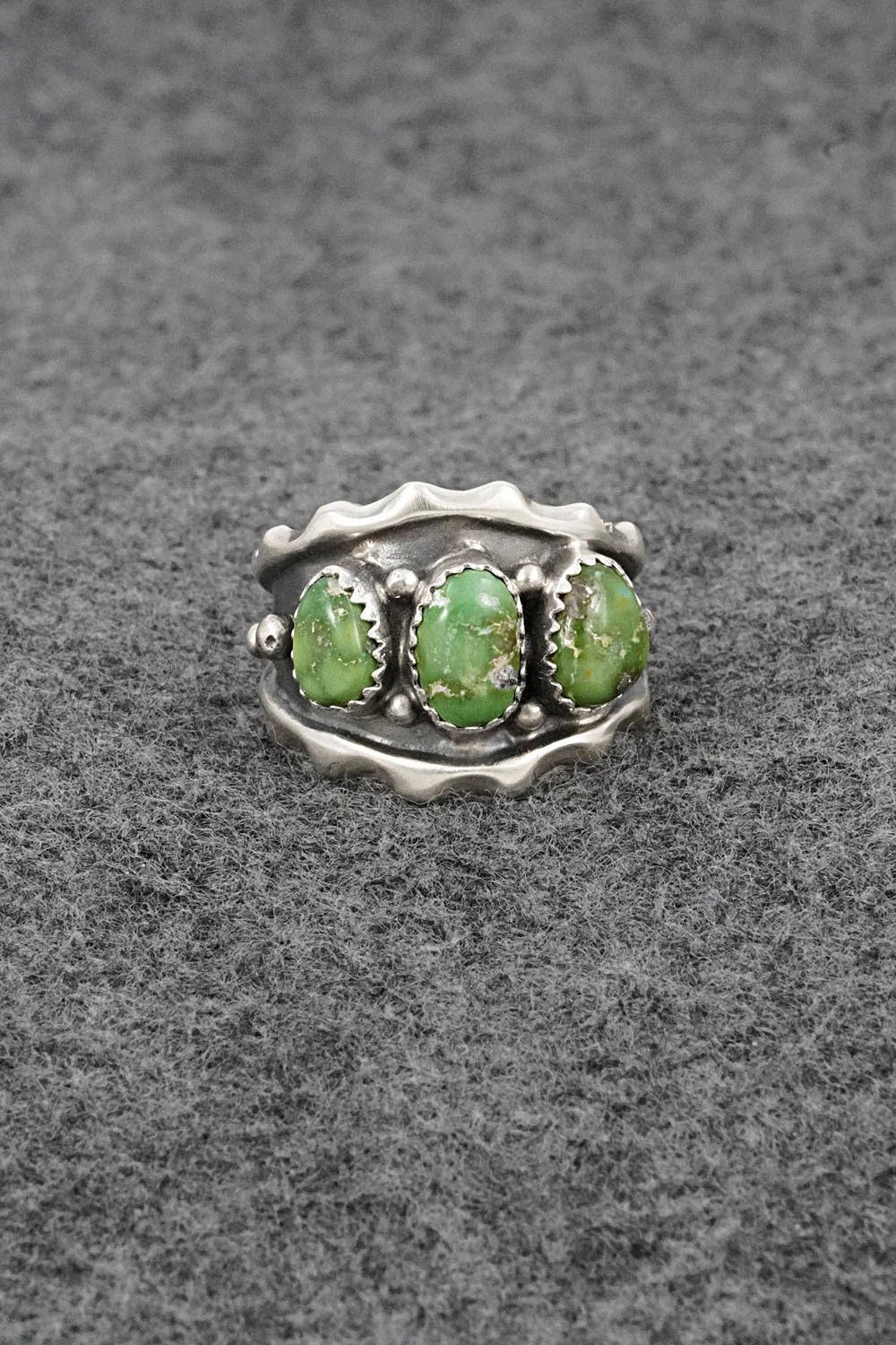 Turquoise & Sterling Silver Ring - Genevieve Francisco - Size 10