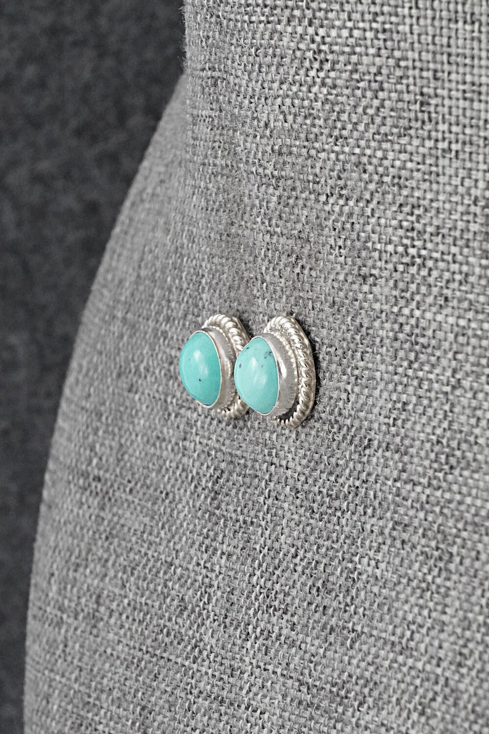 Turquoise & Sterling Silver Earrings - Byron Begay
