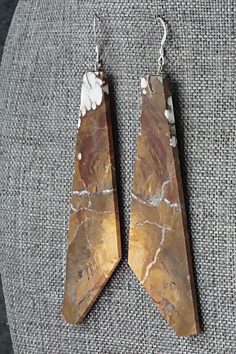 Wild Horse & Sterling Silver Earrings - Francis Garcia