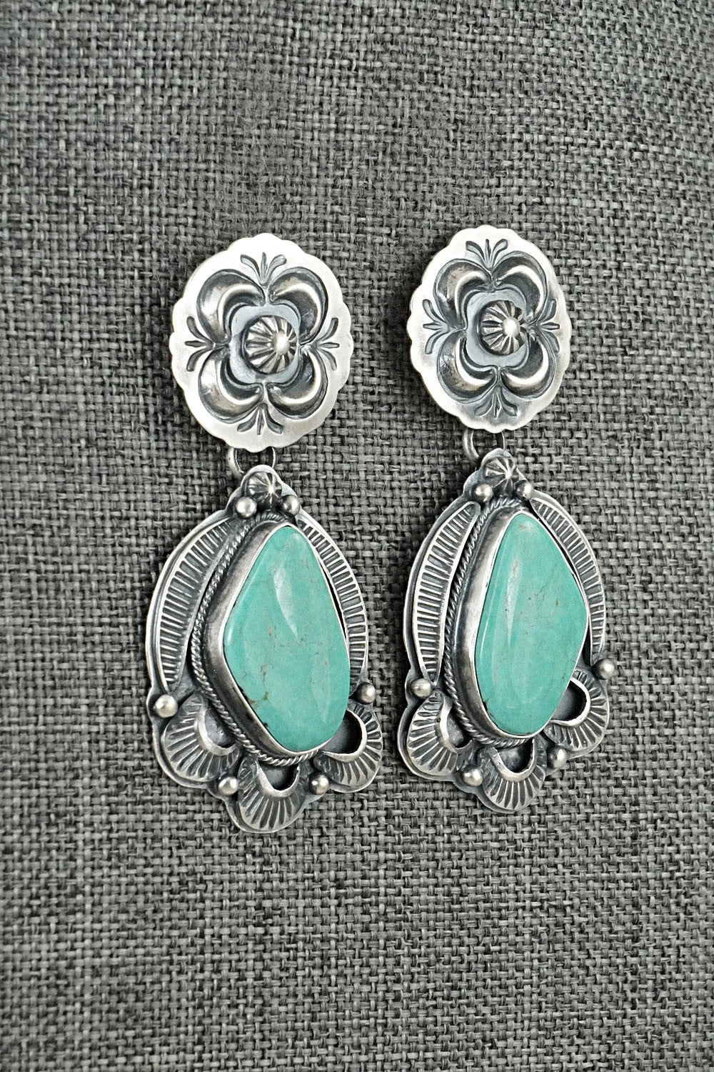 Turquoise & Sterling Silver Earrings - Randy Boyd