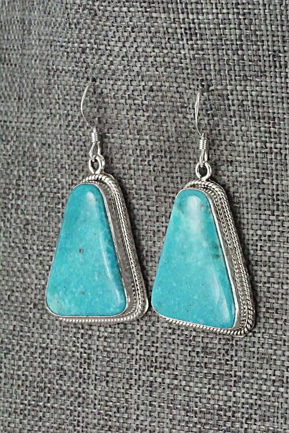 Turquoise and Sterling Silver Earrings - Sharon McCarthy