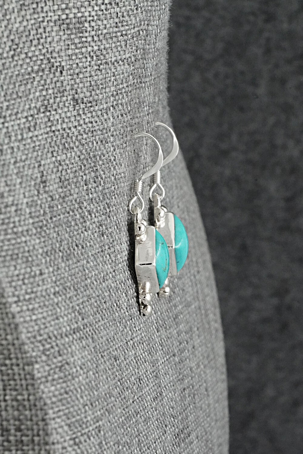 Turquoise & Sterling Silver Earrings - Sharon McCarthy