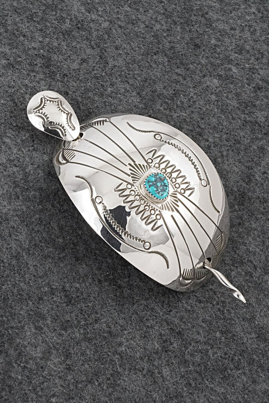 Turquoise & Sterling Silver Hair Pin - Jolene Begay