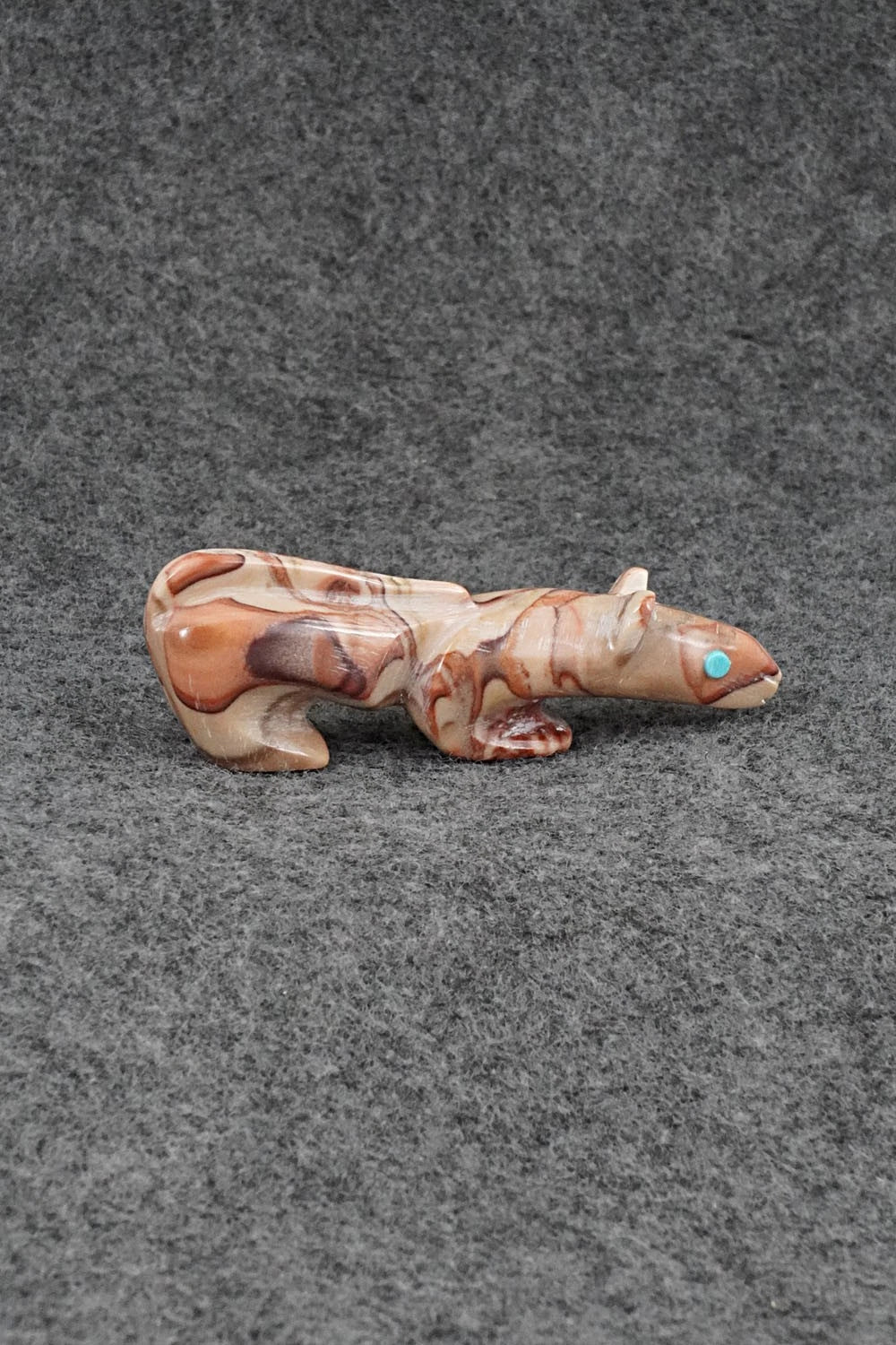 Mountain Lion Zuni Fetish Carving - Ronnie Lunasee