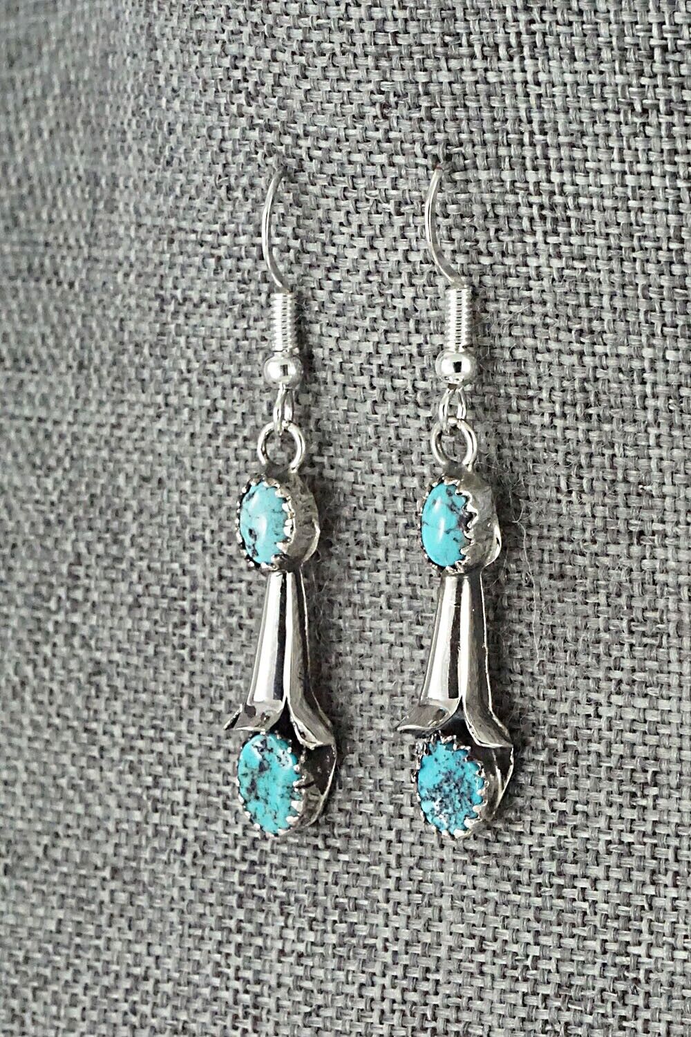 Turquoise & Sterling Silver Squash Blossom Set - Phil Garcia