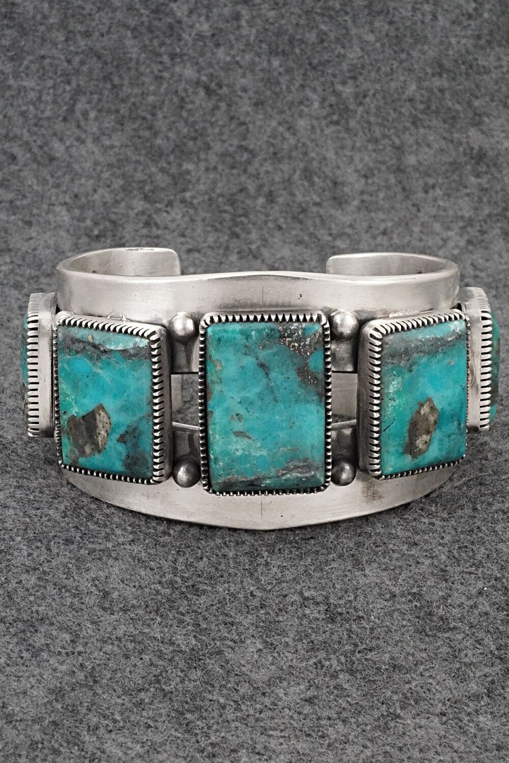 Turquoise & Sterling Silver Bracelet - Mark Yazzie